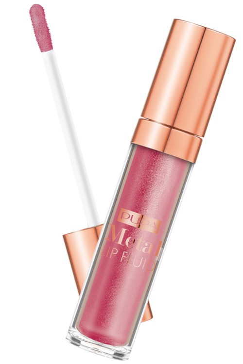 Pupa Metal Lip Fluid 001 Etheral Rose Блеск для губ с Эффектом чистый металлик