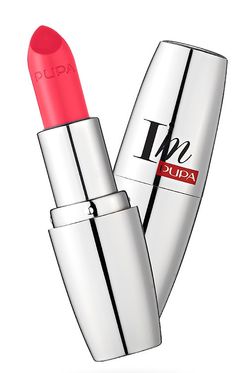 Pupa I'm Pure Colour Lipstick 214 Bright Coral Губная помада Абсолютный блеск