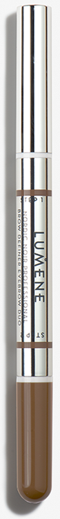 Lumene Nordic Noir Professional Brow Definer Eyebrow Duo 2 Brown Професиональное средство для создания формы бровей Коричневый, 0,6 г