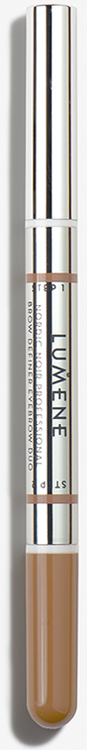 Lumene Nordic Noir Professional Brow Definer Eyebrow Duo 3 Mahogany Професиональное средство для создания формы бровей Красное дерево, 0,6 г