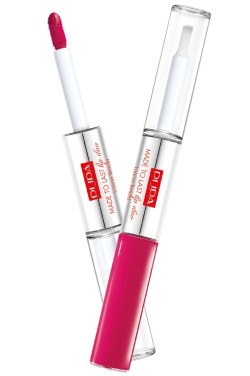 Pupa Made to Last Lip Duo 004 Geranium Fuchsia Водостойкая жидкая губная помада с защитным покрытием