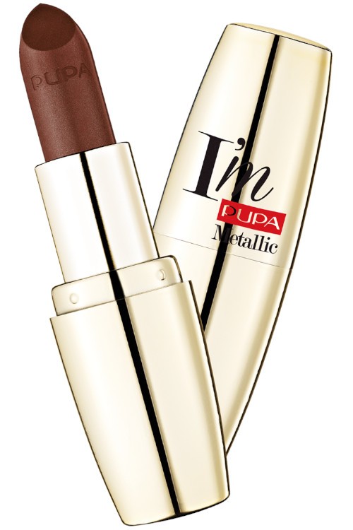 Pupa I'm Metallic 003 Deep Brown Губная помада Абсолютное сияние